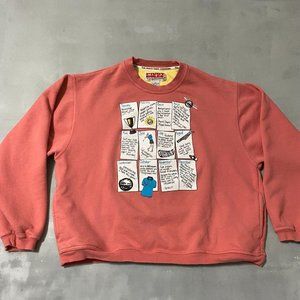 Vintage‎ 90s Pivot Rules Golf Sweatshirt womens Medium Funny Pink Hong Kong